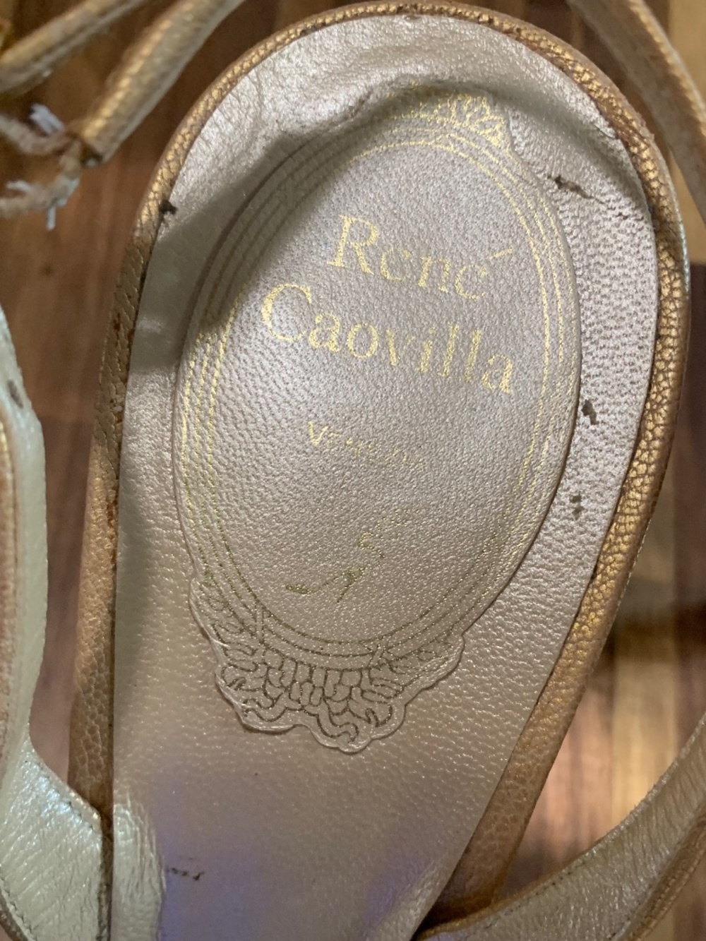 Rene Caovilla Embellished Champagne Heels - Picture 7 of 15